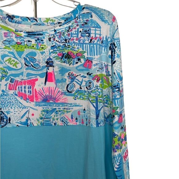 Lilly Pulitzer Blue In Lilly Loves Nantucket Lighthouse Finn Top Small - Picture 5 of 9